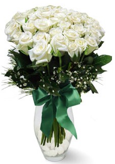 19 adet essiz kalitede beyaz gül  Ankara Çankaya İnternetten çiçek siparişi 