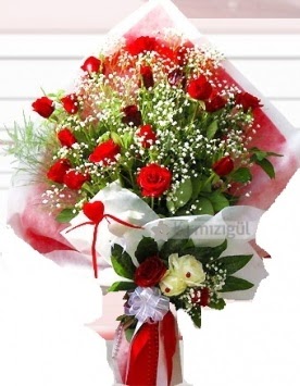 Kız isteme buketi çiçeği 41 güllü  Ankara Çankaya uluslararası çiçek gönderme  