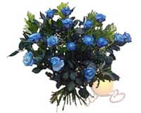 Ankara Çankaya çiçek mağazası , çiçekçi adresleri  11 adet mavi gül özel tanzim