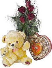  Ankara Çankaya hediye çiçek yolla  7 gül oyuncak çikolata