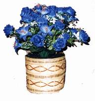 yapay mavi çiçek sepeti  Ankara çiçek siparişi Çankaya çiçek satışı 