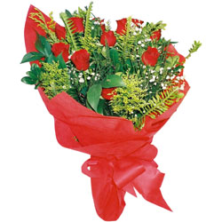 11 adet gül buketi sade ve görsel  Ankara çiçek siparişi Çankaya çiçek satışı 