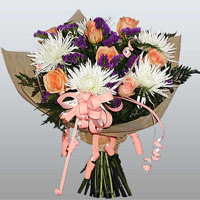 güller ve kir çiçekleri demeti   Ankara Çankaya İnternetten çiçek siparişi 