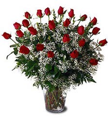 Ankara Çankaya online çiçekçi , çiçek siparişi  Cam yada mika vazo içerisinde 15 adet kirmizi güller,cipsofi