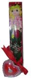  Ankara Çankaya çiçek yolla  kutu içinde 1 adet gül oyuncak ve mum 