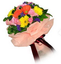  Çankaya yurtiçi ve yurtdışı çiçek siparişi  Karisik mevsim çiçeklerinden demet