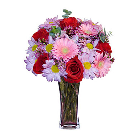 Görsel hediye karisik cam mevsim demeti  Çankaya yurtiçi ve yurtdışı çiçek siparişi  
