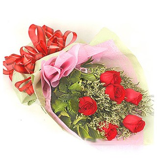  Ankara Çankaya çiçek mağazası , çiçekçi adresleri  6 adet kırmızı gülden buket