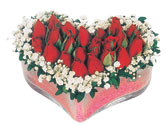  Ankara Çankaya çiçek online çiçek siparişi  mika kalpte kirmizi güller 9 