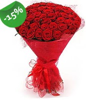 51 adet kırmızı gül buketi özel hissedenlere  Ankara Çankaya online çiçekçi , çiçek siparişi 