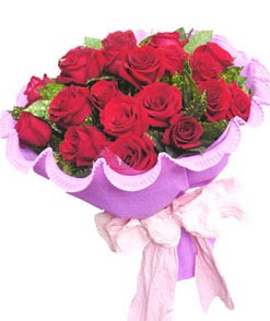 12 adet kırmızı gülden görsel buket  Çankaya yurtiçi ve yurtdışı çiçek siparişi 