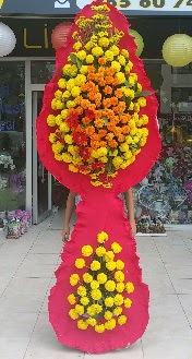 Çift katlı düğün nikah açılış çiçeği  Ankara Çankaya çiçekçiler 