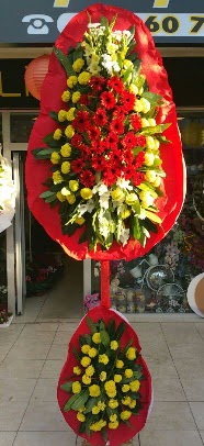 Çift katlı düğün açılış çiçek modeli  Ankara çiçek yolla Çankaya internetten çiçek satışı 