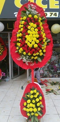 Çift katlı düğün nikah açılış çiçeği  Ankara Çankaya hediye çiçek yolla 