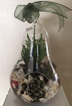 Orta boy armut terrarium 3 kaktüs  Çankaya çiçekçi çiçek siparişi vermek 