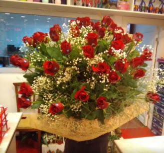 Kız isteme çiçeği buketi 33 gülden  Çankaya hediye sevgilime hediye çiçek 