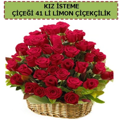41 Adet gül kız isteme çiçeği modeli  Ankara Çankaya çiçek online çiçek siparişi 