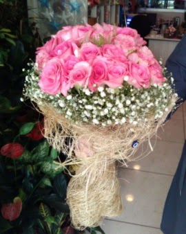 33 adet pembe gül nişan kız isteme buketi  Çankaya çiçekçiler 14 şubat sevgililer günü çiçek 