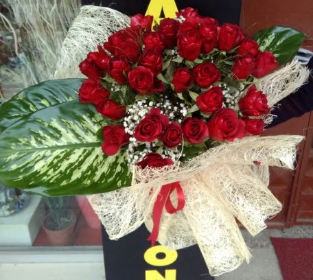 41 adet kırmızı gül Kız isteme çiçeği buketi  Ankara Çankaya çiçek online çiçek siparişi 