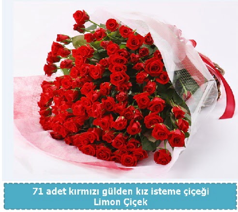 41 adet kırmızı gül kız isteme buketi  Ankara Çankaya çiçek online çiçek siparişi 