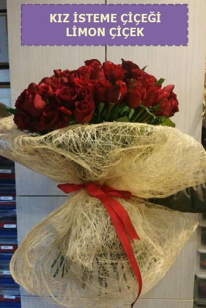41 adet güllü Söz nişan kız isteme çiçeği  Çankaya hediye sevgilime hediye çiçek 