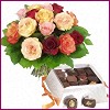  Ankara Çankaya çiçek gönderme sitemiz güvenlidir  Renkli Güller ve çikolata